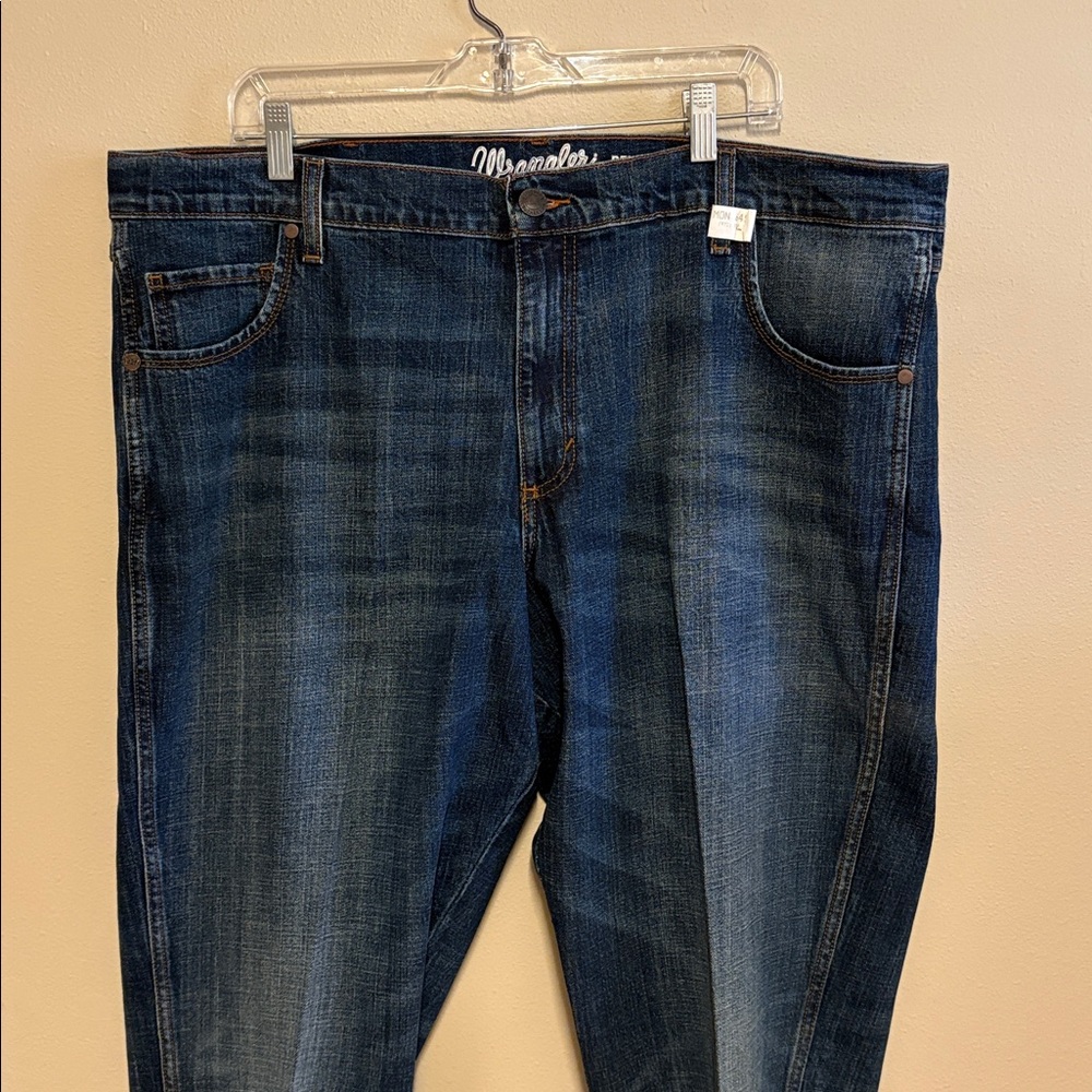 Wrangler Retro Mens Relaxed Bootcut Blue Jeans Sz 42x34